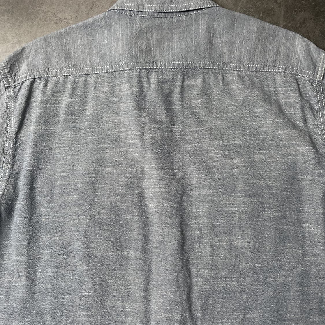 WOOLRICH 울리치 빈티지 블루 반팔 코튼 워크 셔츠 A00980 상품이미지8
