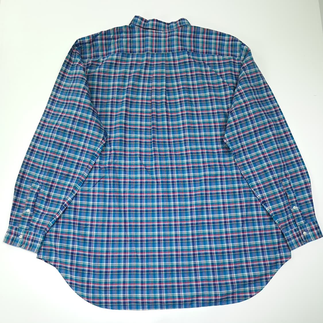 CL584 3XL 폴로 00s 코튼 스몰 타탄체크 버튼다운 셔츠 남방 상품이미지6