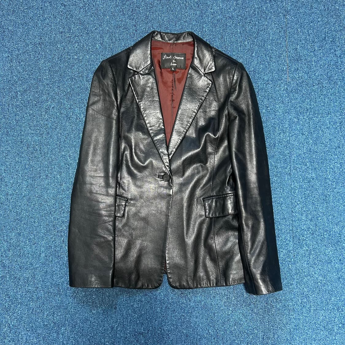 First Avenue de base 양가죽 블레이저 상품이미지1