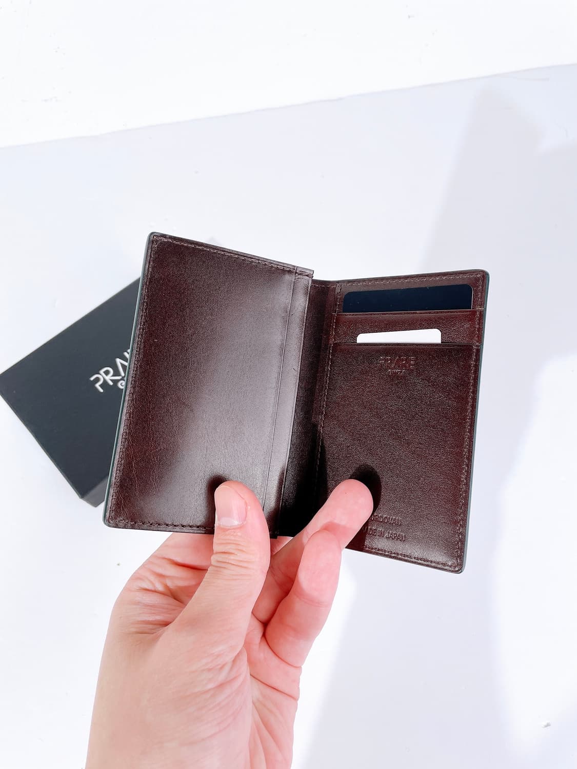 (정품/새상품) 프레리 긴자 남성 그린 코도반 카드지갑 상품이미지3