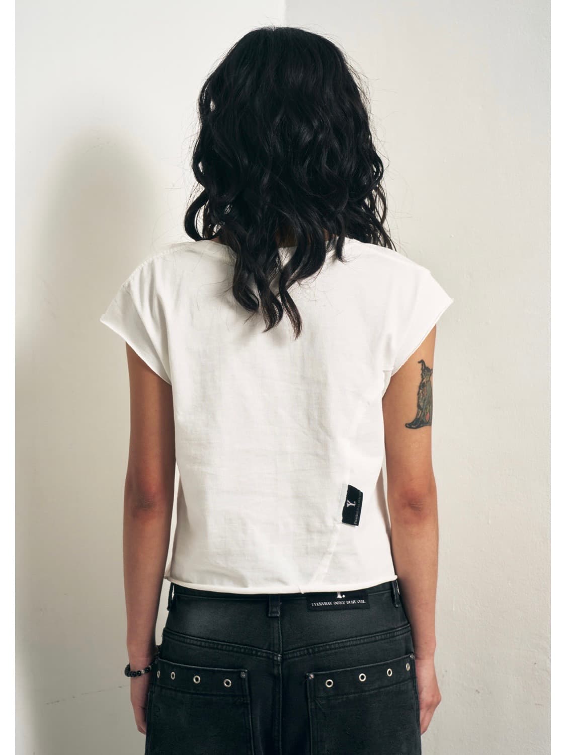 Y. CAP SLEEVE T-SHIRT WHITE 상품이미지3