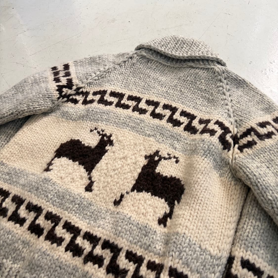 캐니다 빈티지 울 코위찬 집업 자켓 L 상품이미지7