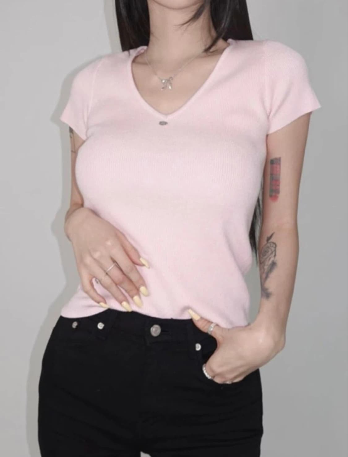 페일제이드 Jenny Knit T 핑크 상품이미지1