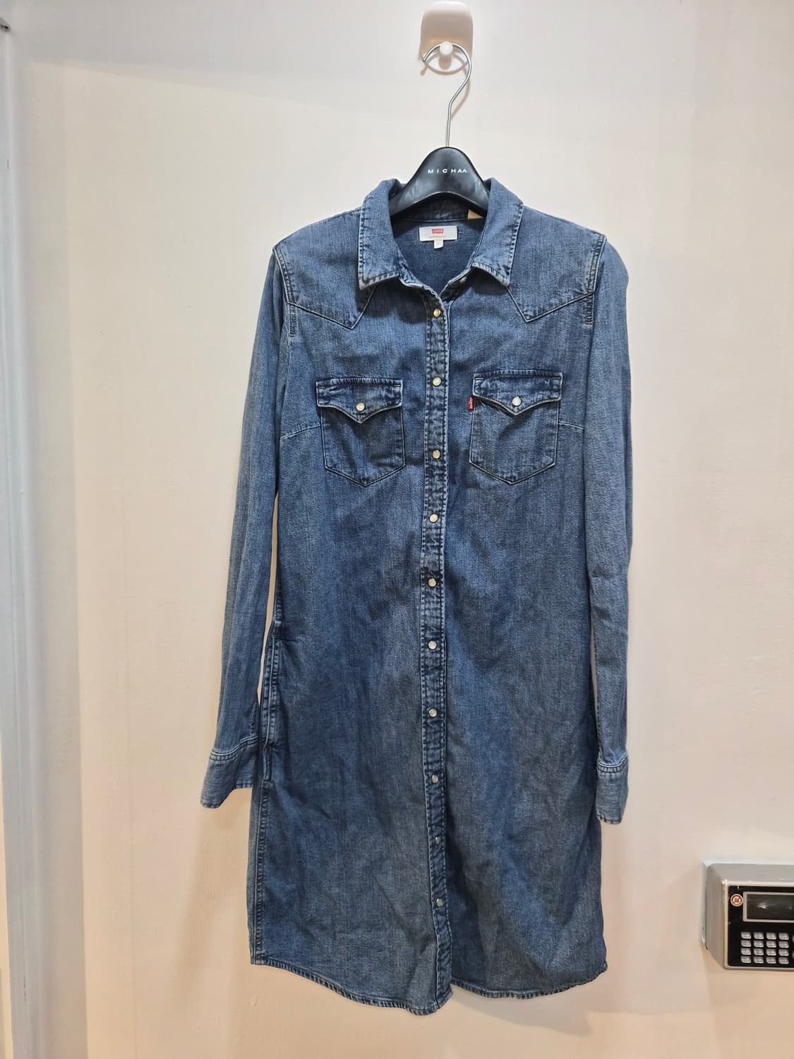 우먼 S) 리바이스 데님 웨스턴셔츠 원피스 팝니다 상품이미지1