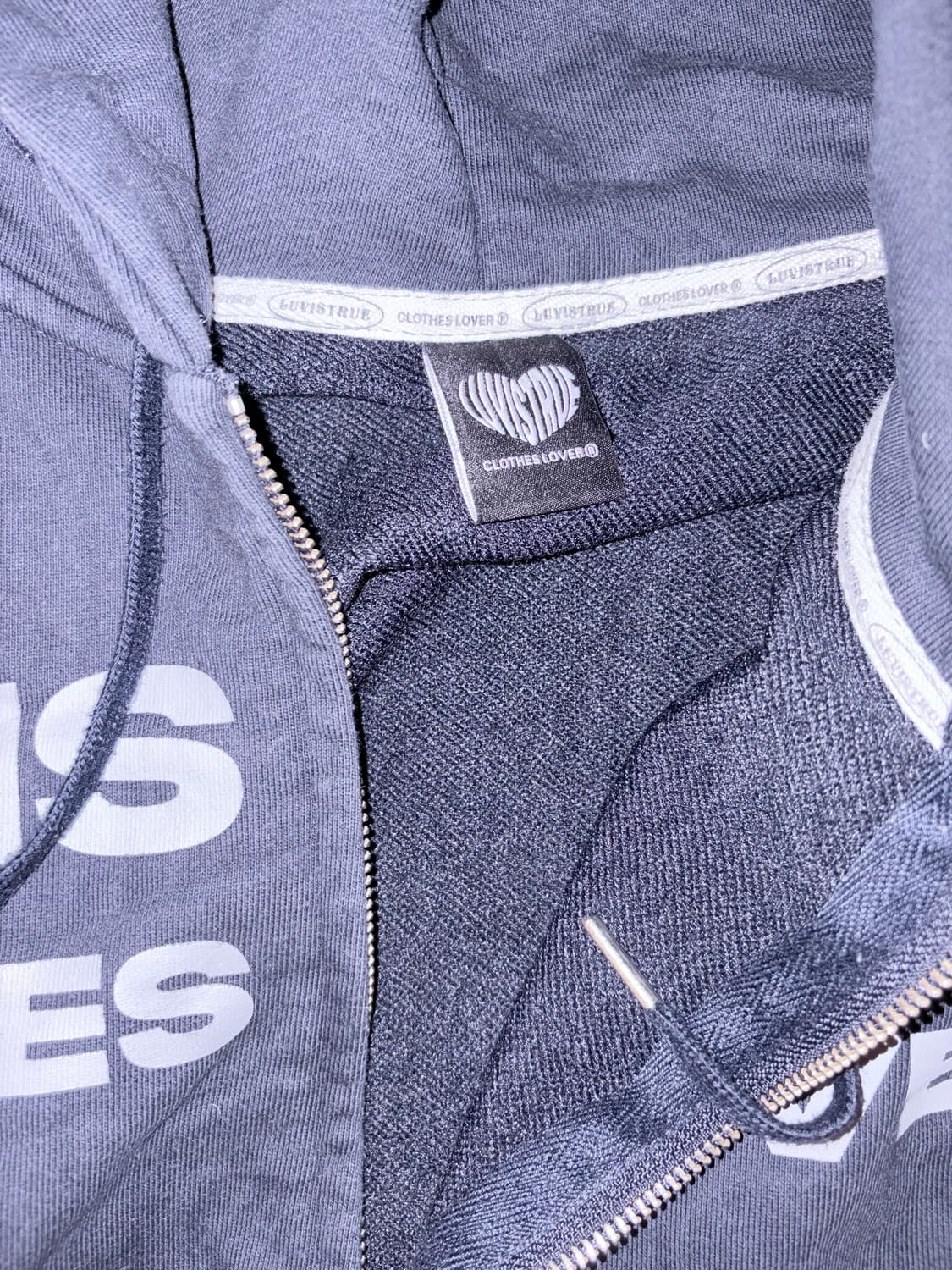 러브이즈트루 네이비 후드집업 상품이미지3