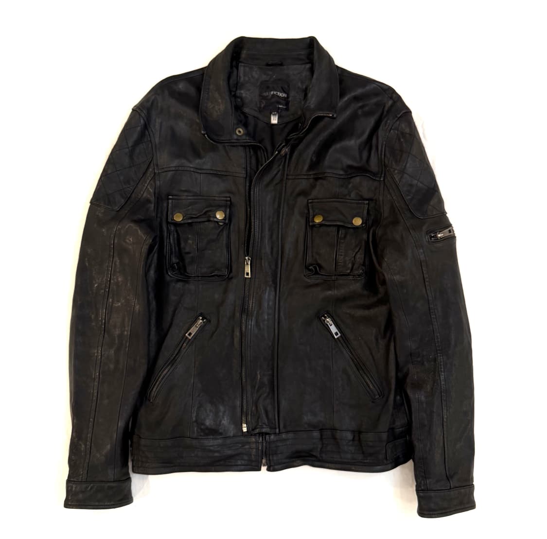 PULP FICTION 펄프픽션 멀티포켓 빈티지 가죽자켓 상품이미지1