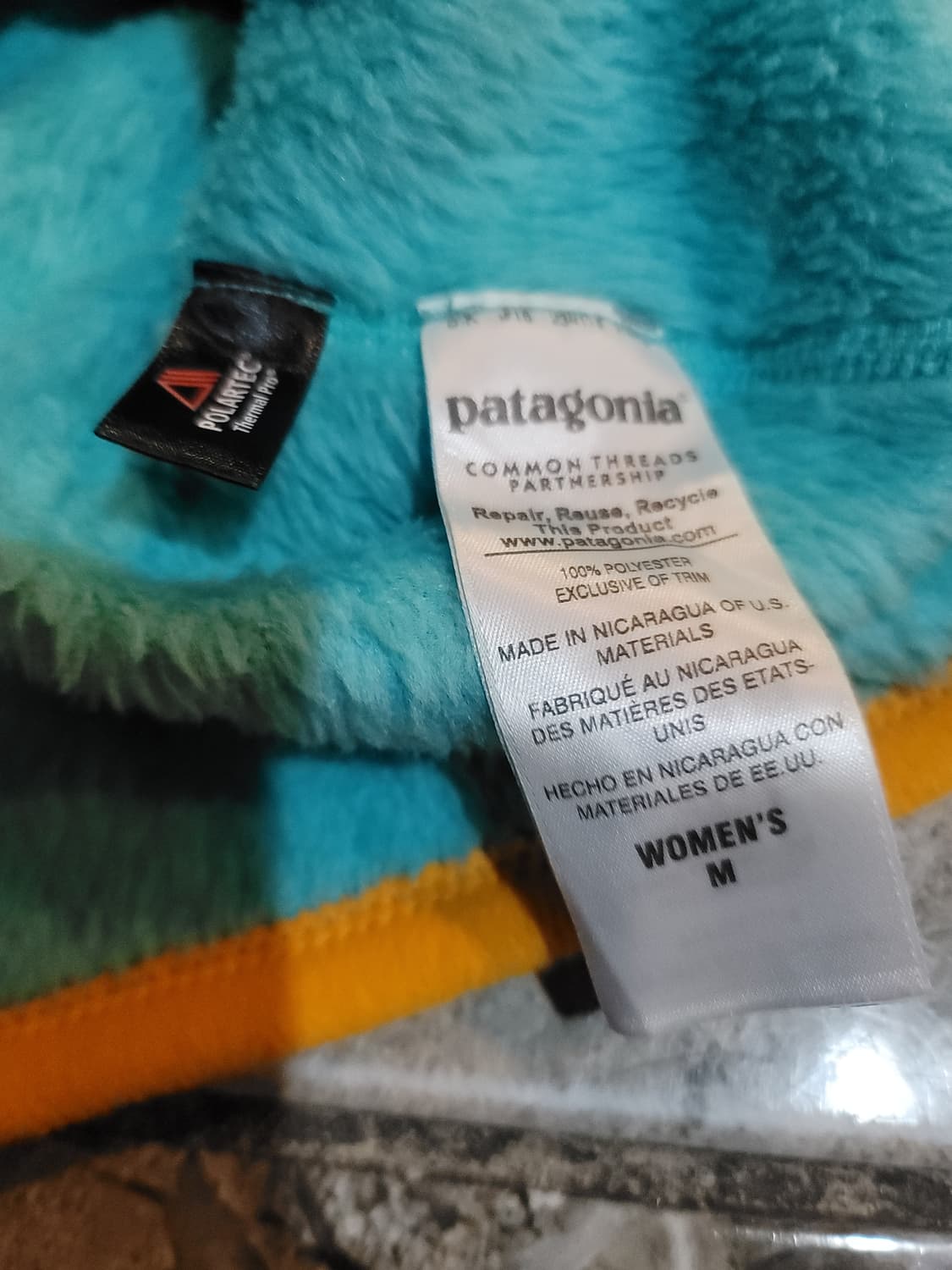 파타고니아 여성 플리스 풀오버 에메랄드  상품이미지4