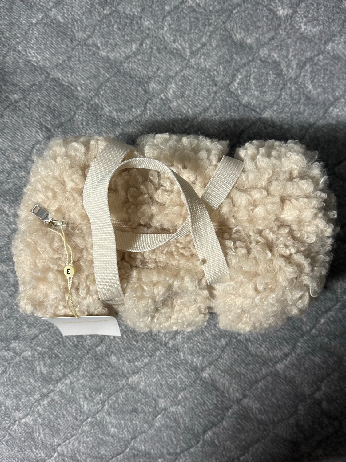 미닛뮤트 시어링 토트백 크림 새상품 상품이미지3