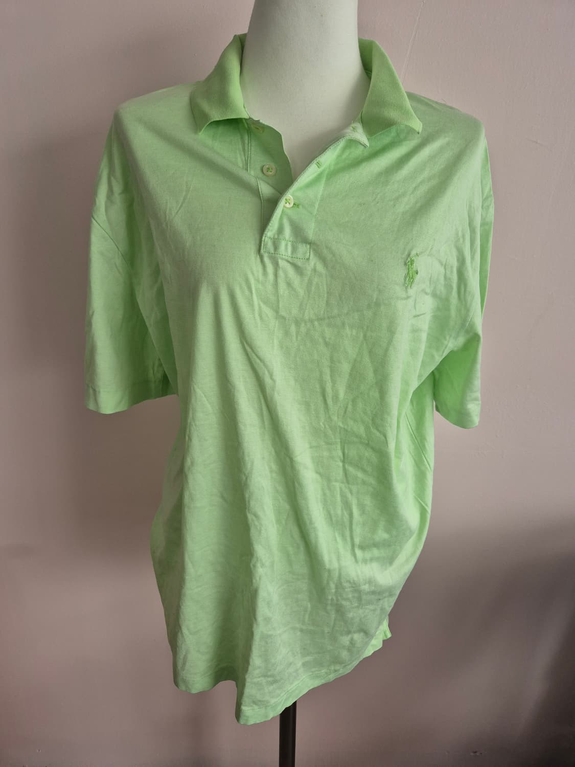 폴로 랄프로렌 반팔 카라티 연두색 상품이미지1