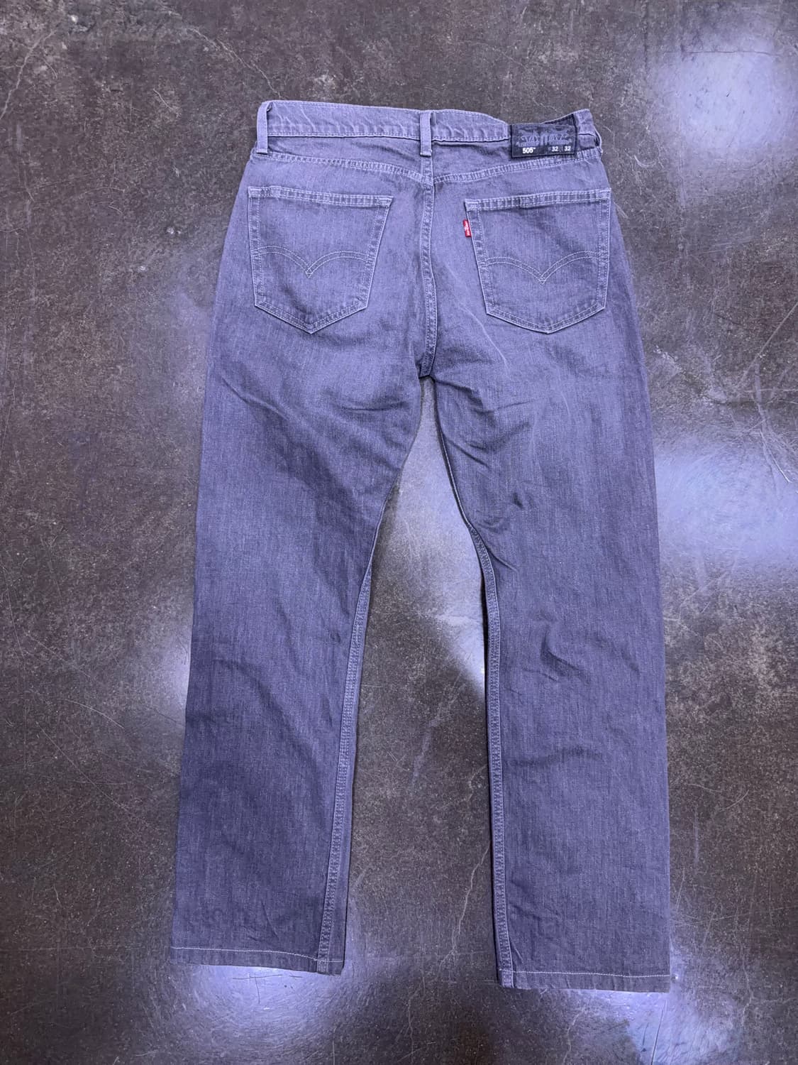 리바이스 505 레귤러 스트레이트핏 그레이 워싱 팬츠 32 상품이미지2