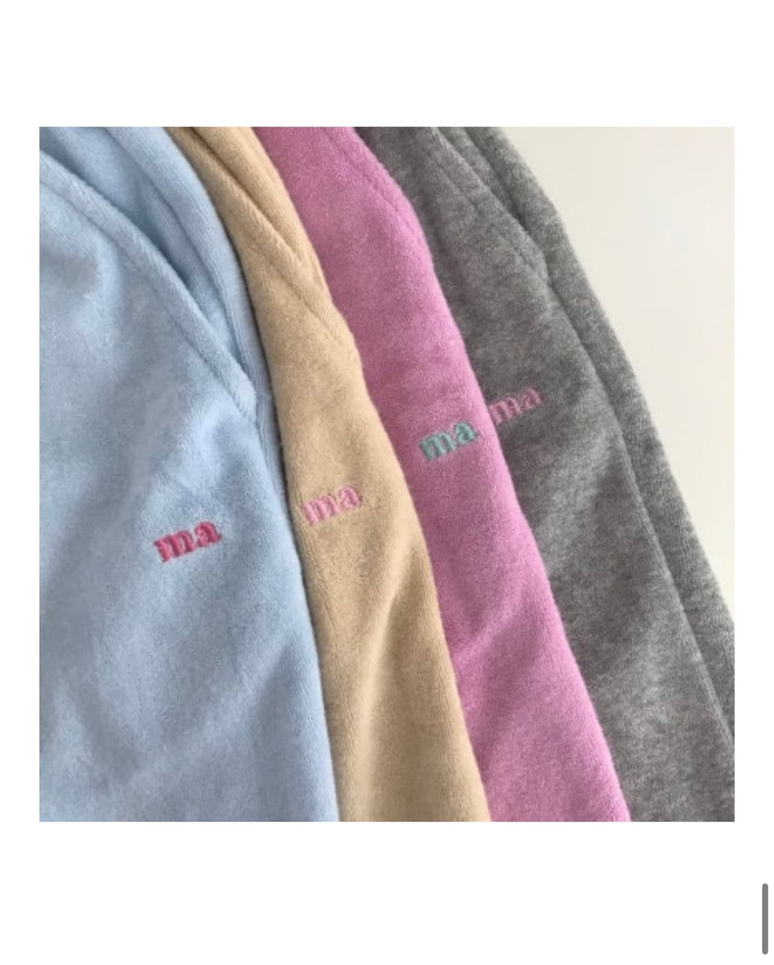 mabling 마블링 테리 하프 쇼츠 베이비블루 상품이미지1