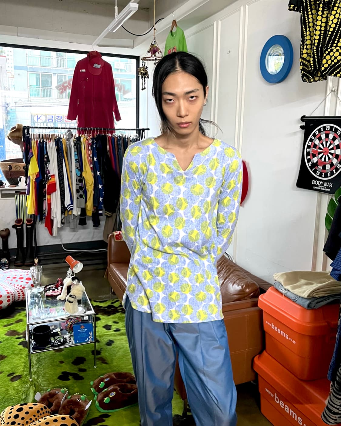 une nana cool Dot Pattern Long Sleeve 상품이미지2