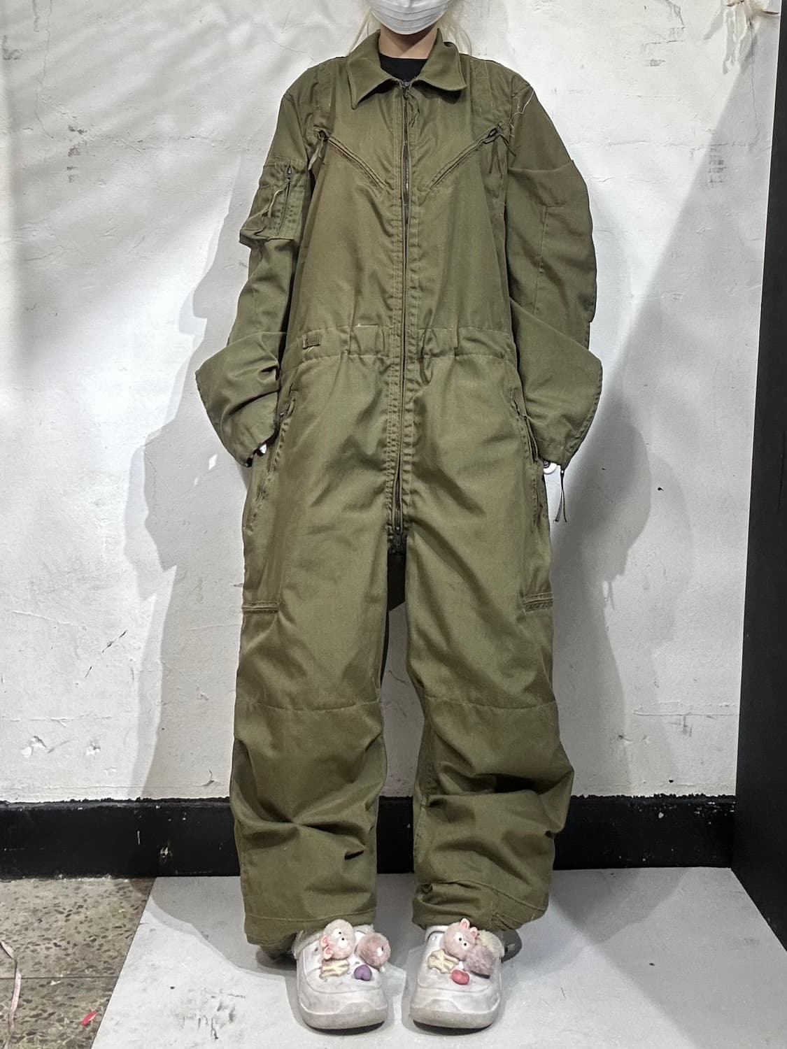 빈티지 카키 미군 cvc 전차병 밀리터리 점프수트 조종사 군복  상품이미지2