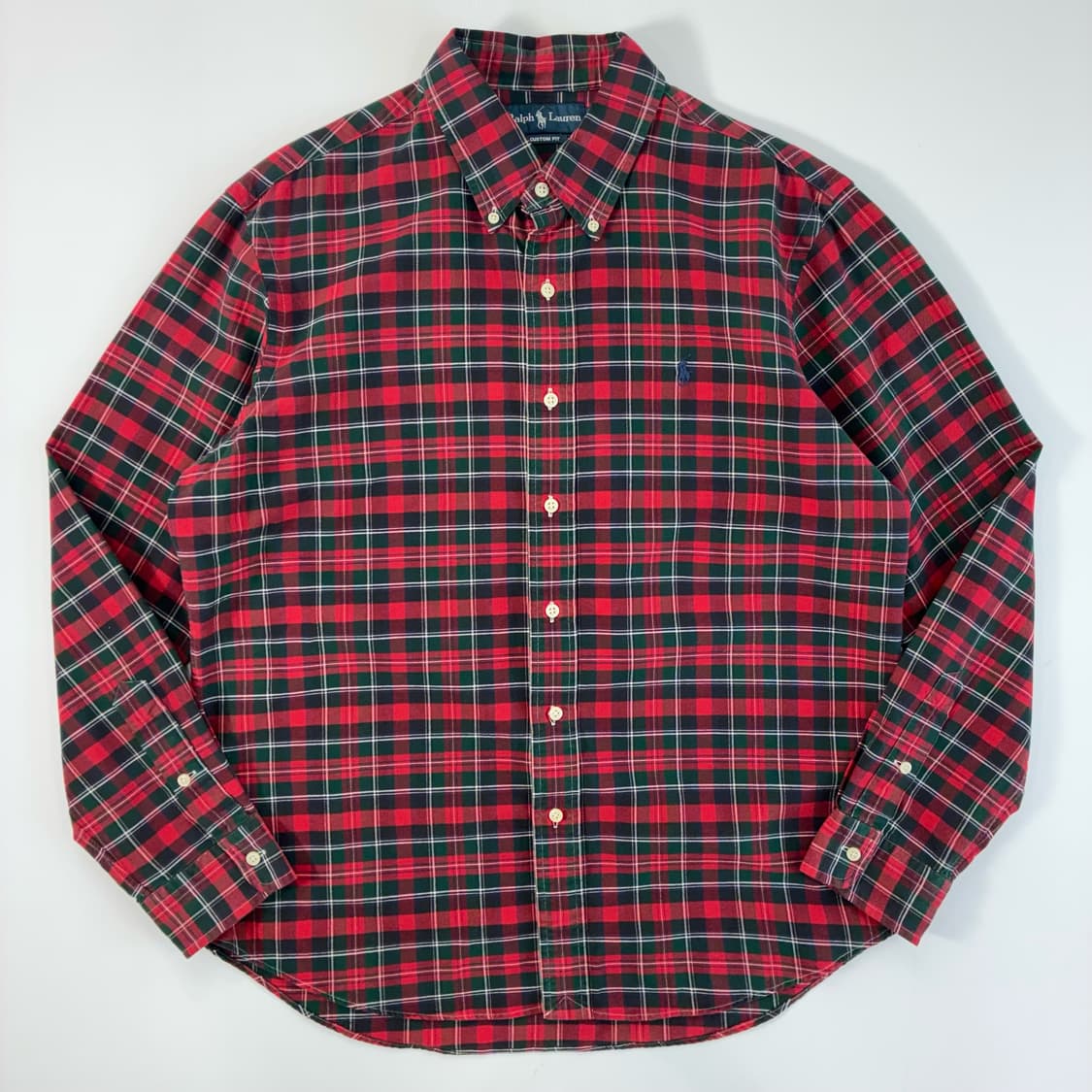 Polo  폴로 랄프로렌 자수 코튼 타탄체크 셔츠  상품이미지1