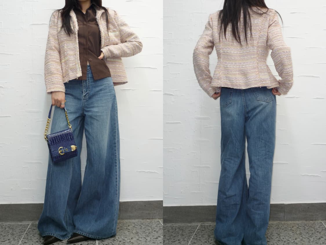 pink tweed jacket 상품이미지2