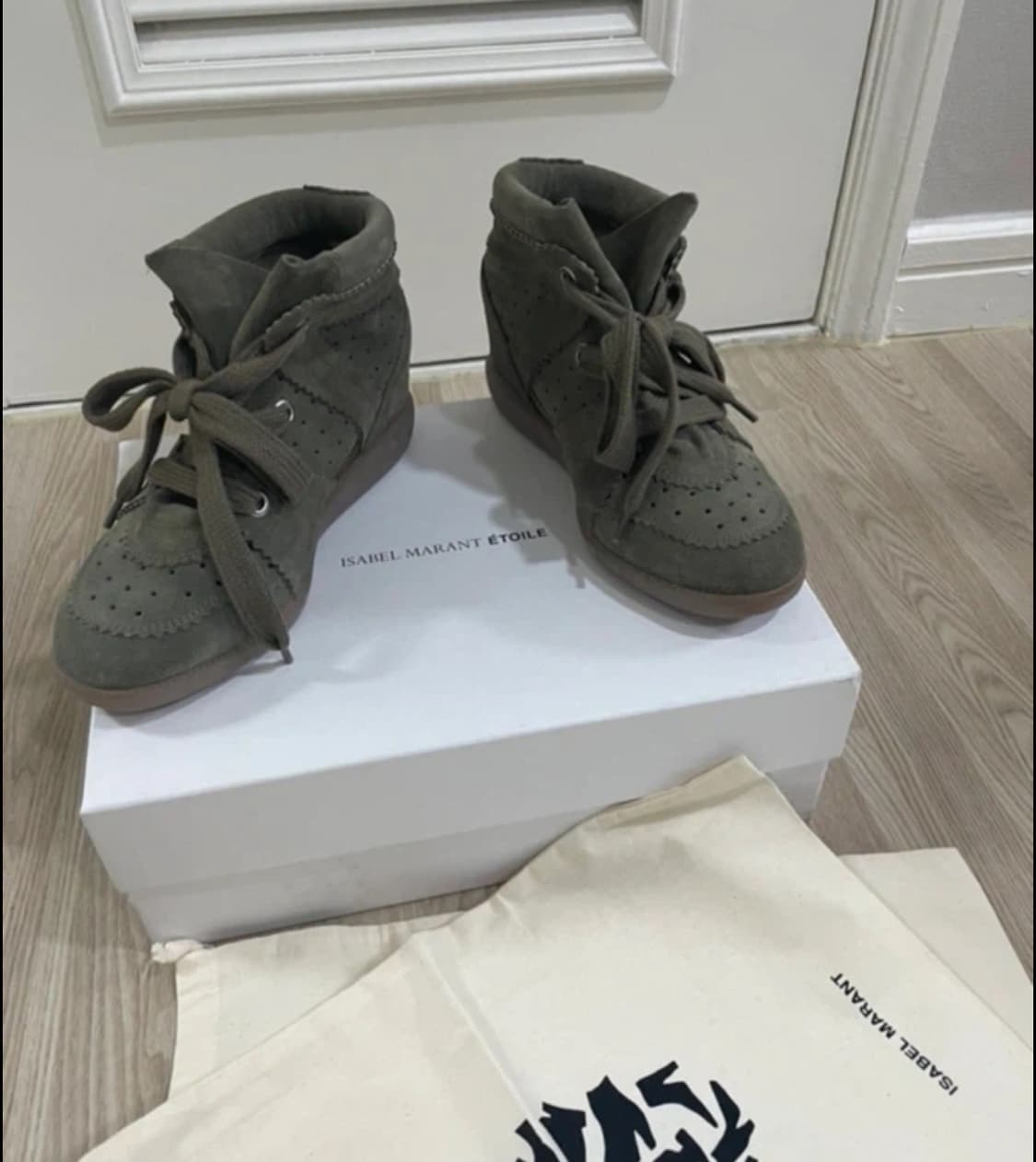 Isabel marant 이자벨 마랑 베켓 스니커즈 바비 카키 상품이미지2