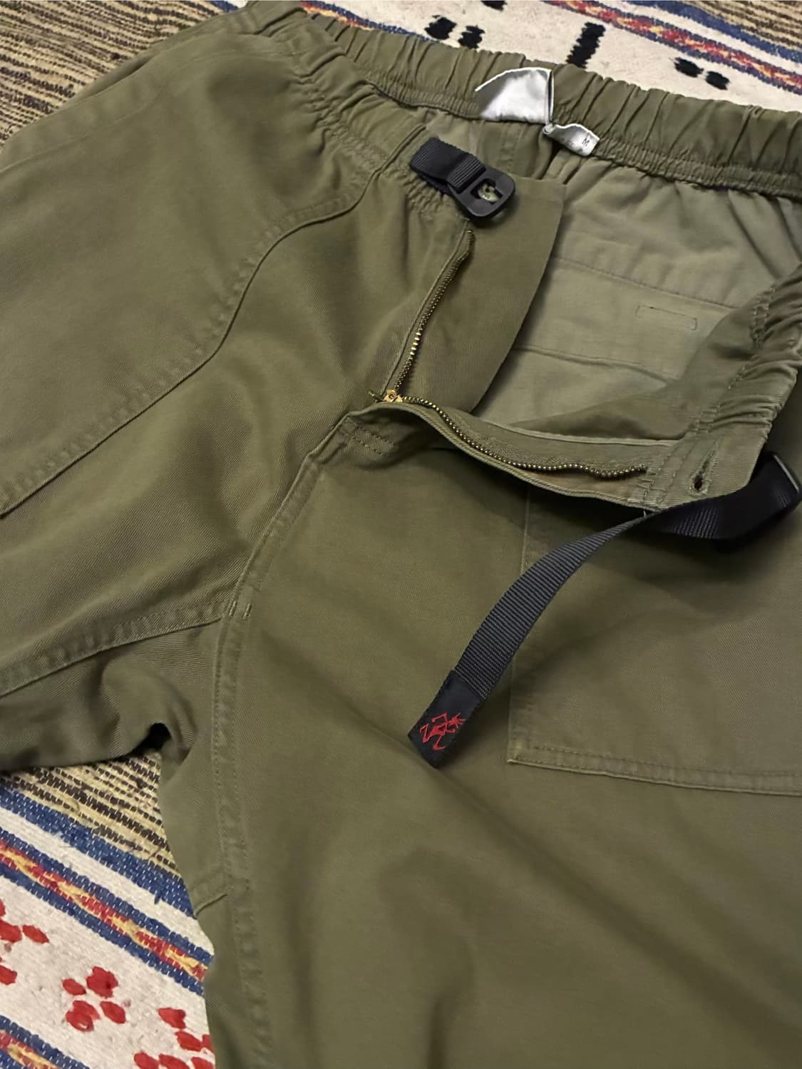 (M~L)그라미치 퍼티그 루즈 테이퍼드팬츠 올리브 카키 상품이미지3