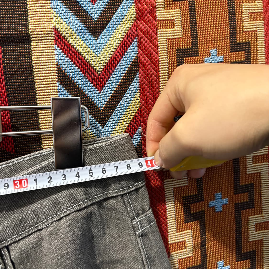 빈티지 백 자수 일제풍 데님팬츠 상품이미지7