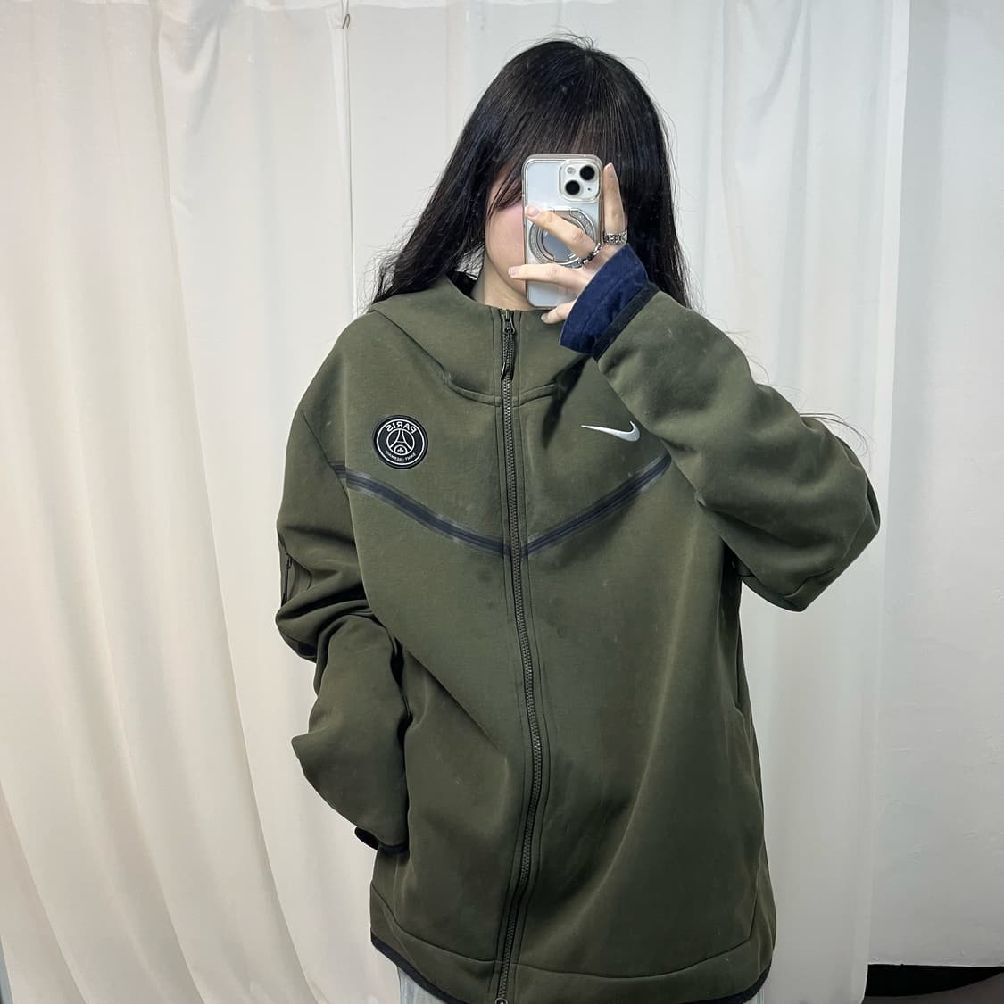 Nike Khaki Tech Pack PSG Hoodie Zip-up   상품이미지1