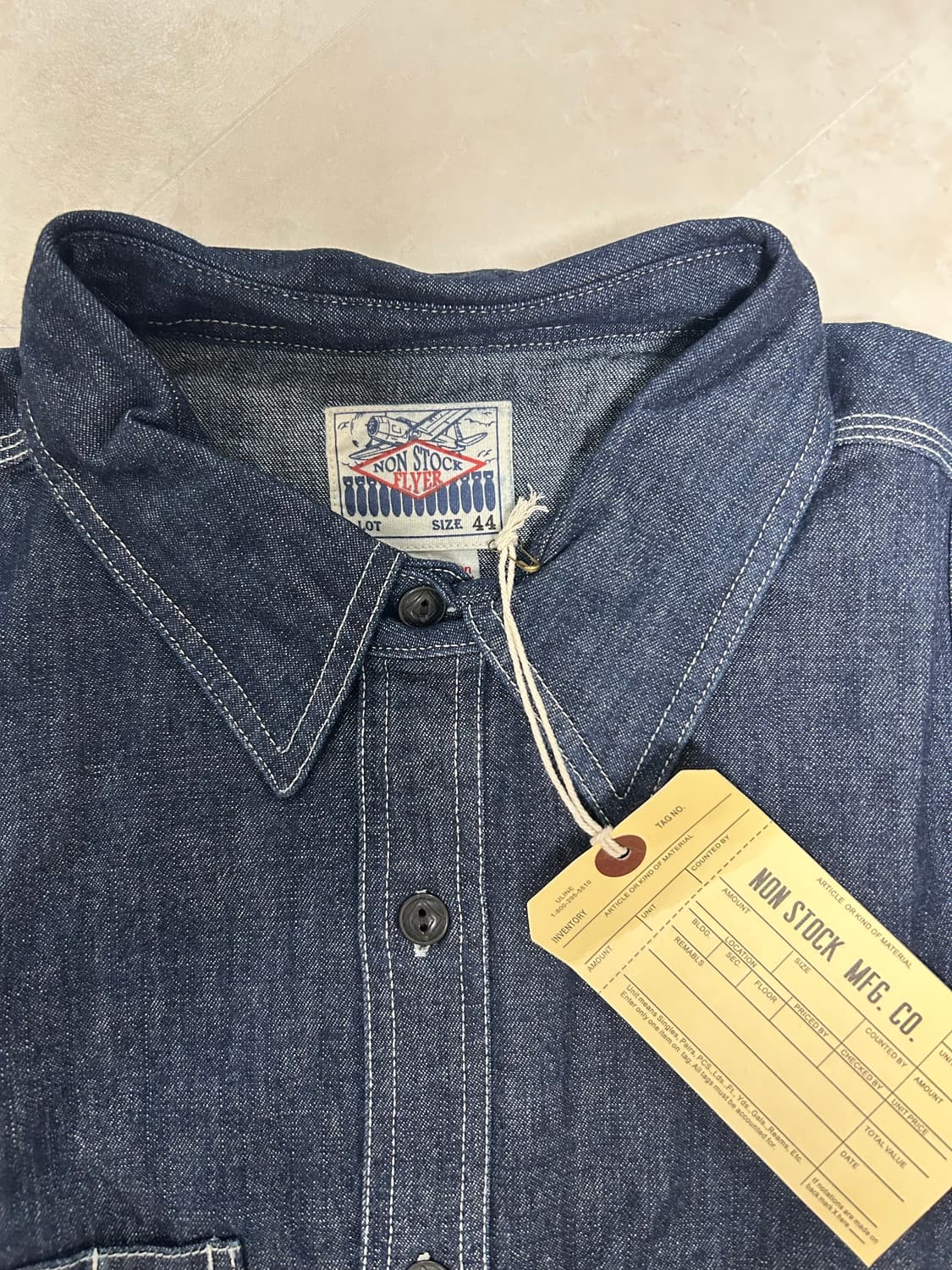 [새상품 2XL] 브론슨 데님 워크 셔츠 상품이미지4