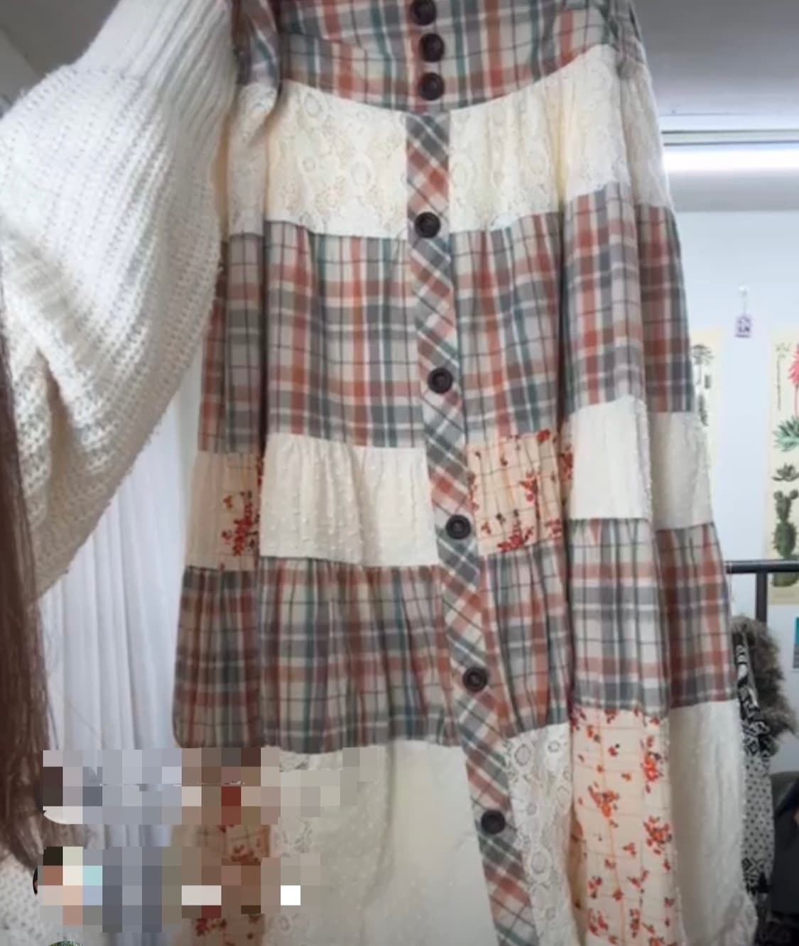 일본빈티지 모리걸 패치스커트 vintage 상품이미지3