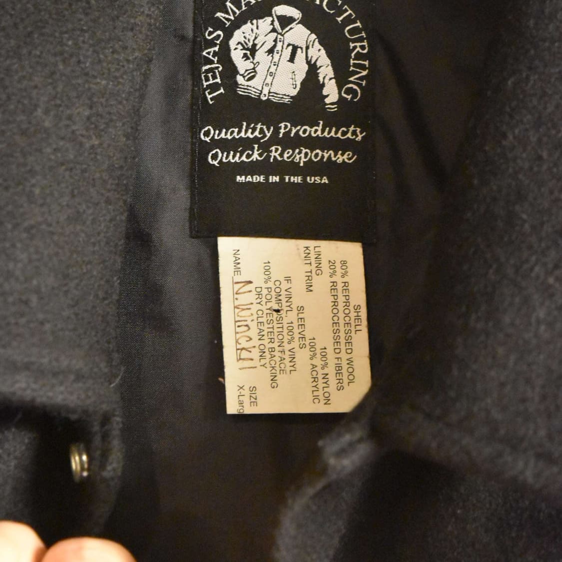 클래식 레더 바시티 자켓 105 상품이미지4