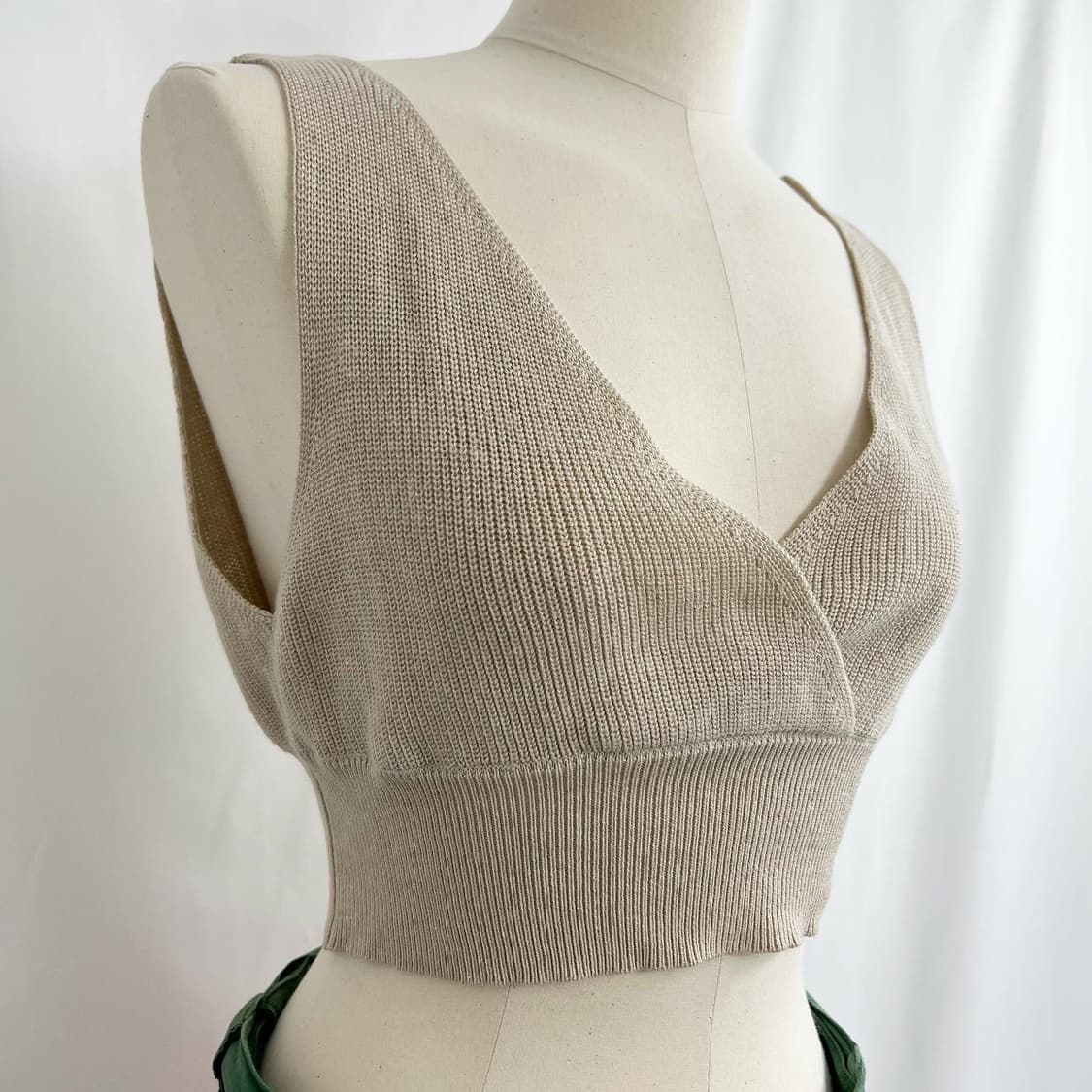 베이지 니트탑 상품이미지2