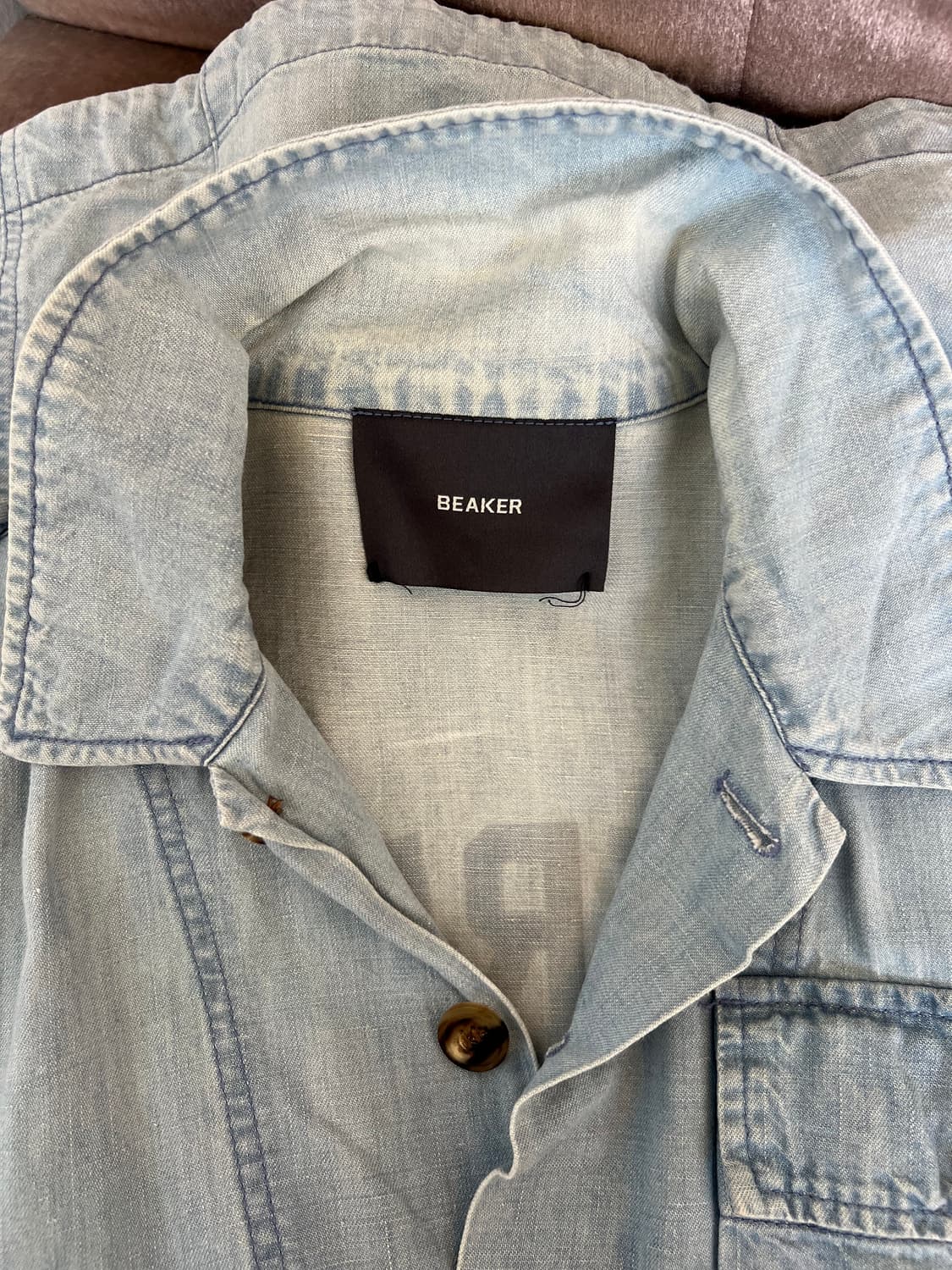 비이커 BEAKER 여성 연청 가오리핏데님셔츠 셔츠자켓 상품이미지5