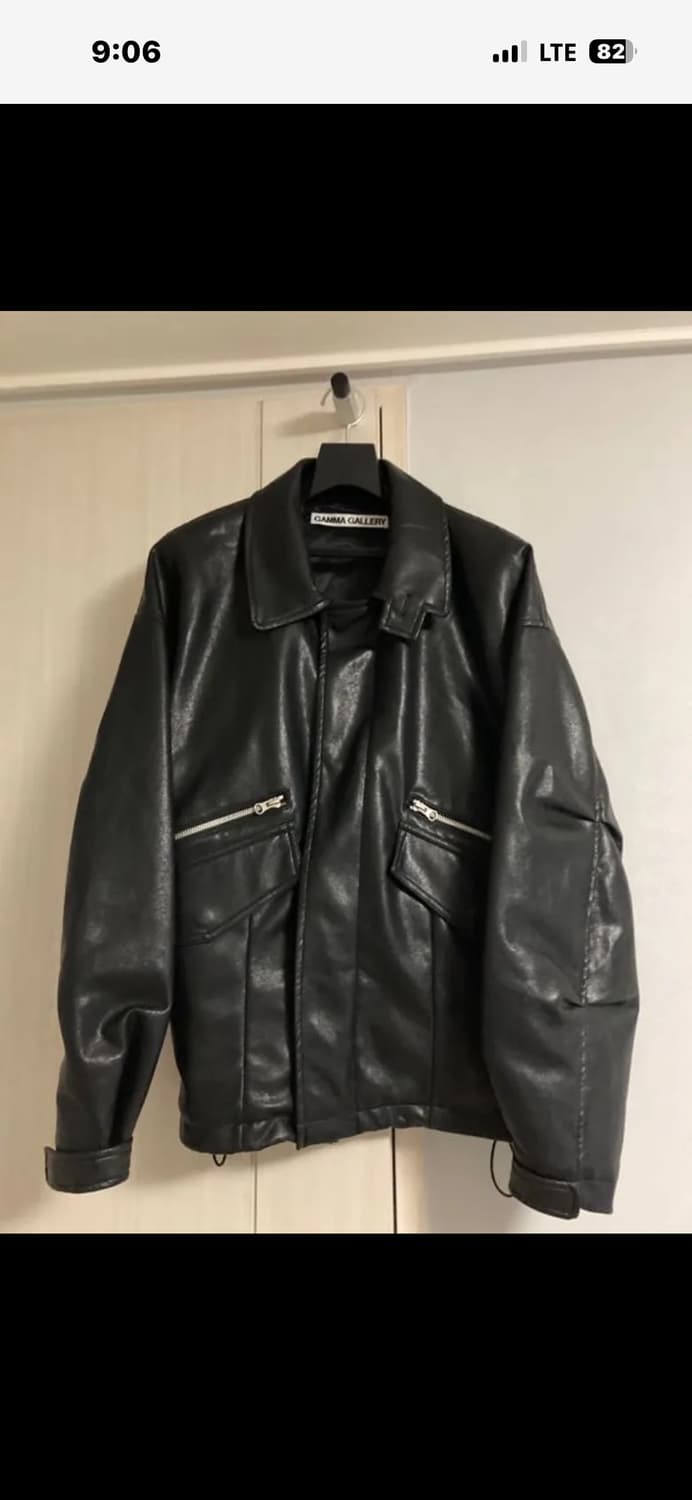 감마갤러리 레더 자켓 블랙 상품이미지3