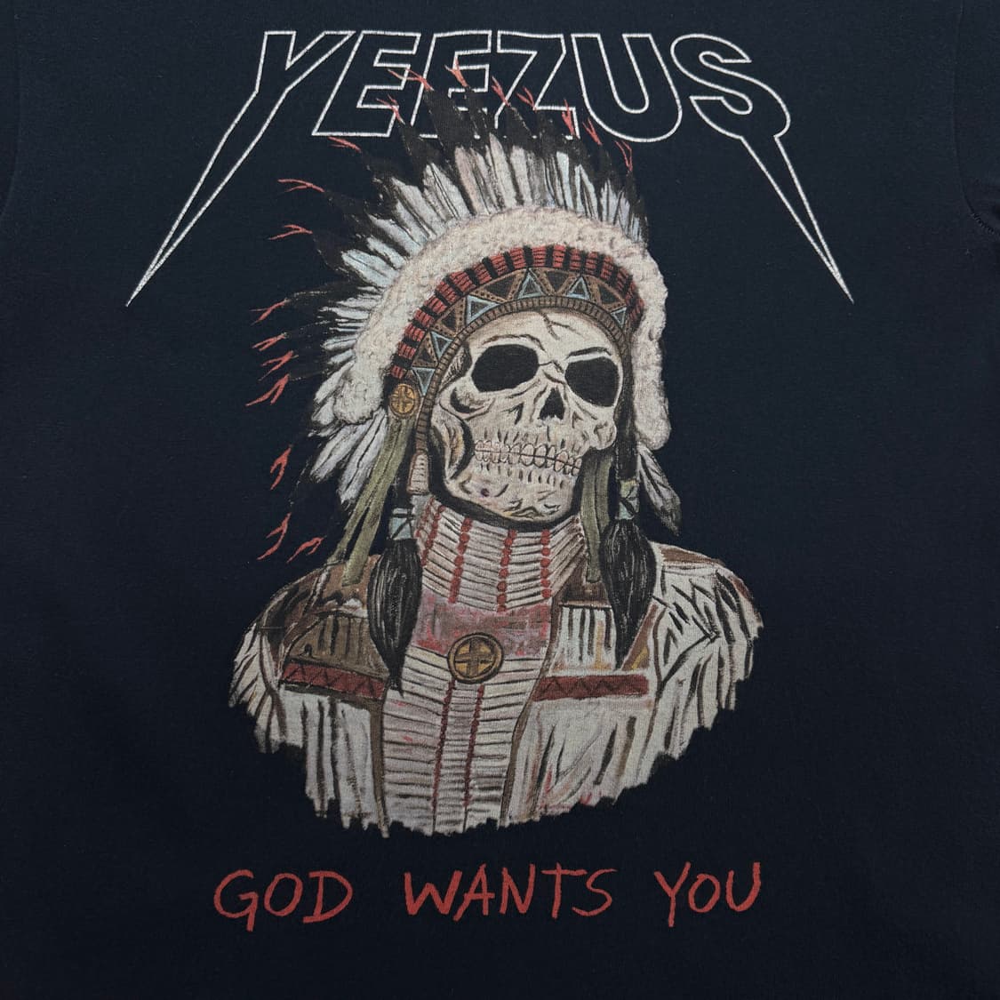 칸예웨스트 yeezus 빈티지 힙합티 랩티 반팔 티셔츠 상품이미지4