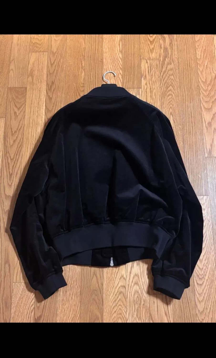 이얼즈어고/타이핑 미스테이크 벨벳 보머 자켓/블루종 상품이미지5