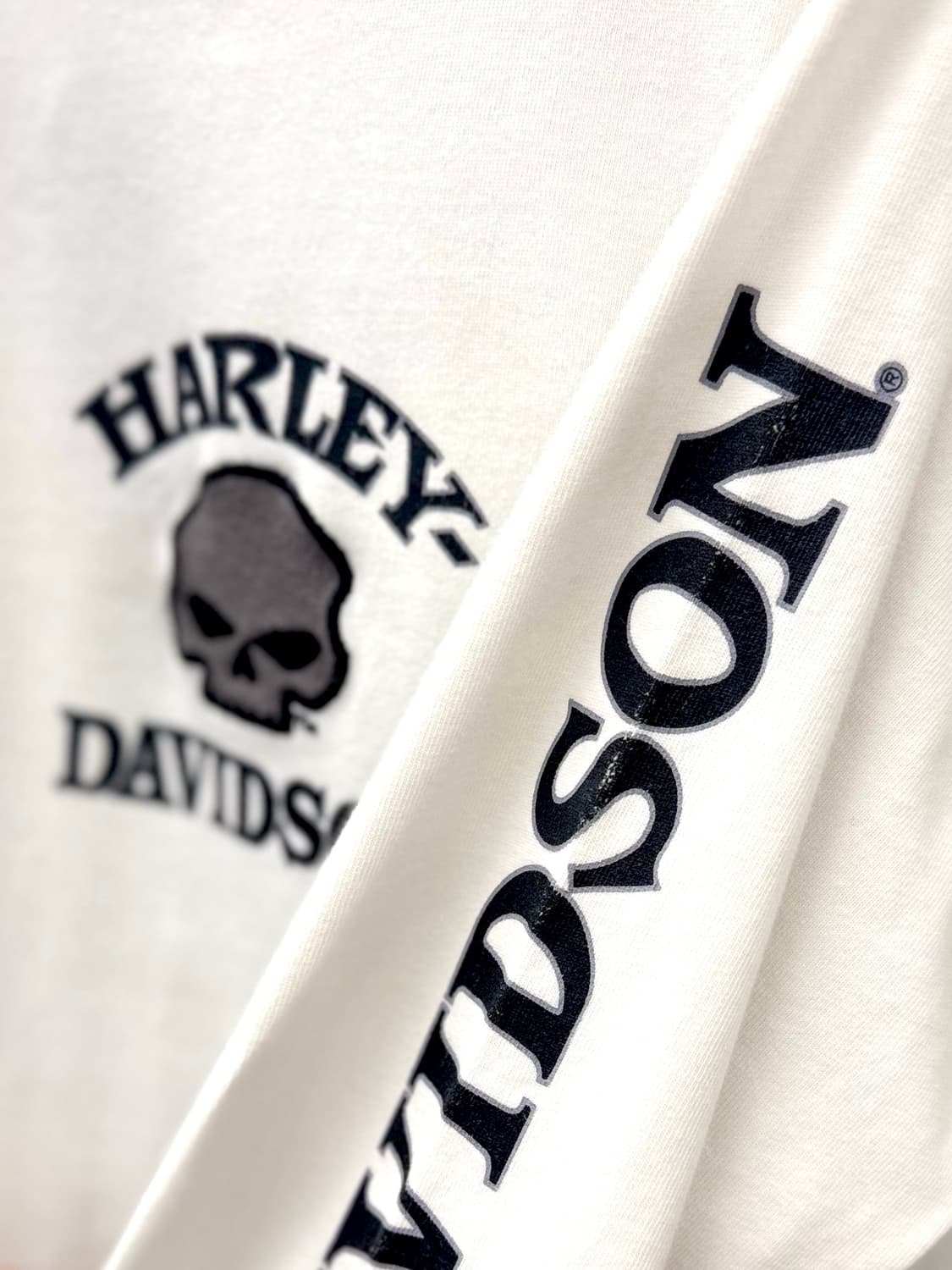 Harley Davidson 할리데이비슨 화이트 색상 윌리 G스컬 롱슬리 상품이미지10
