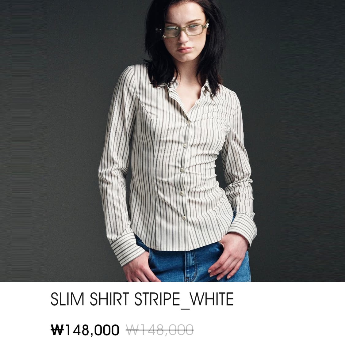 마르디메크르디(Mardi Mercredi) 스트라이프 슬림셔츠 55 상품이미지2