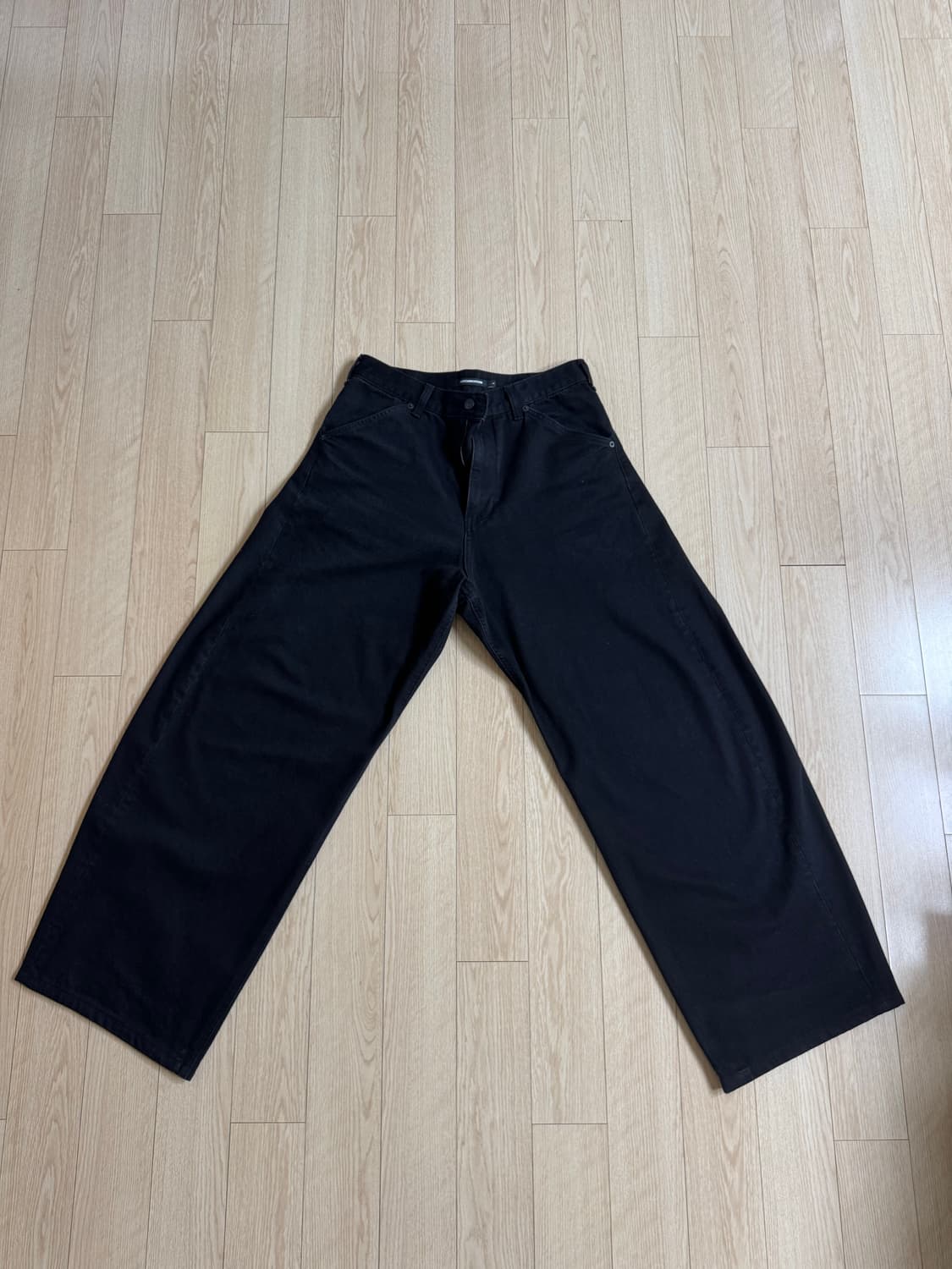 해칭룸 와커진 (와이드 커브진) 제트 블랙 3사이즈 상품이미지1