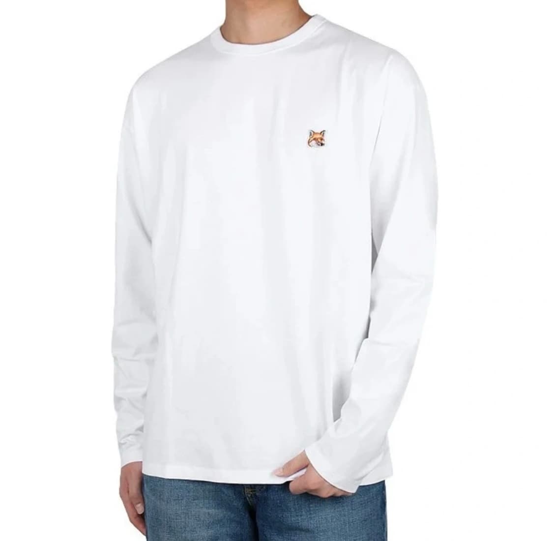 🦊[정품/새상품]메종키츠네 폭스 패치 화이트 롱슬리브🦊 상품이미지1