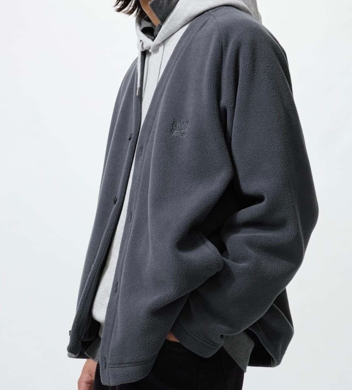 [새상품] 유니클로 니들스 가디건 그레이 L 상품이미지1