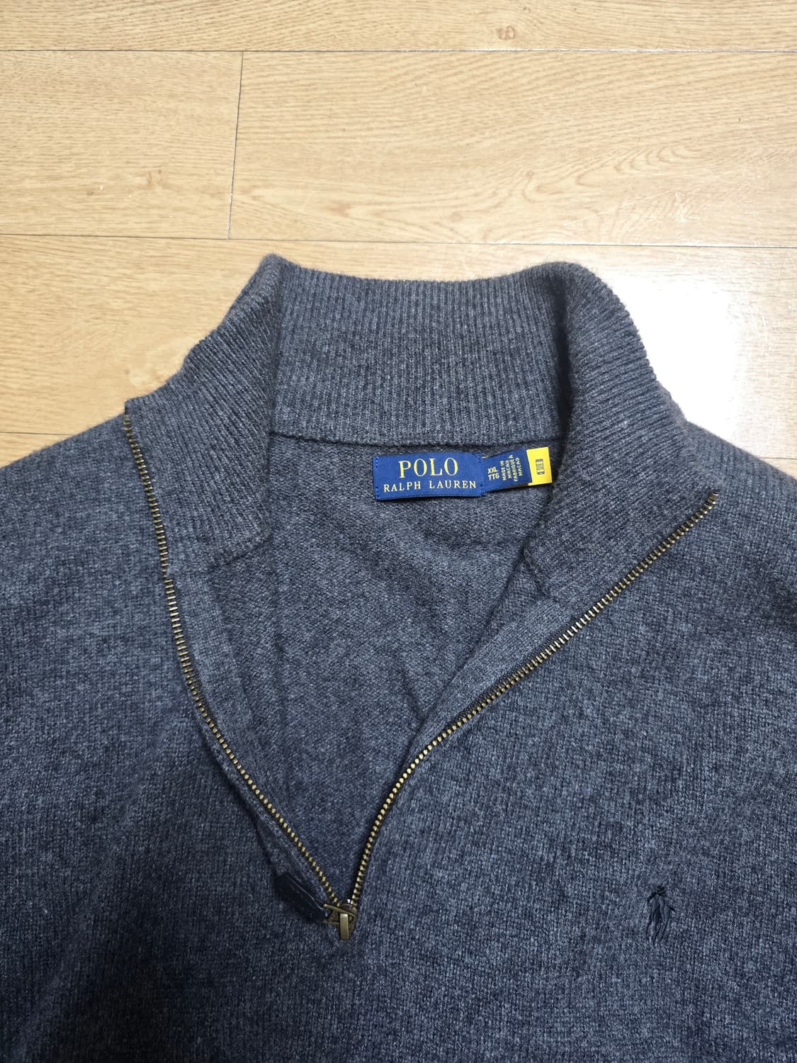 폴로 울캐시미어 반집업스웨터 xxl 상품이미지2