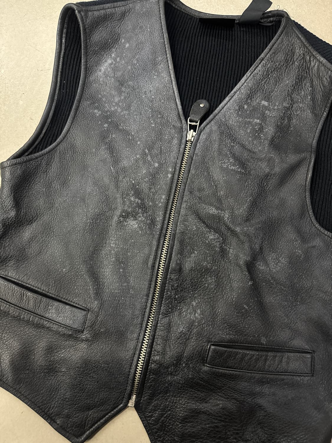 DKNY 가죽 베스트 M 상품이미지4