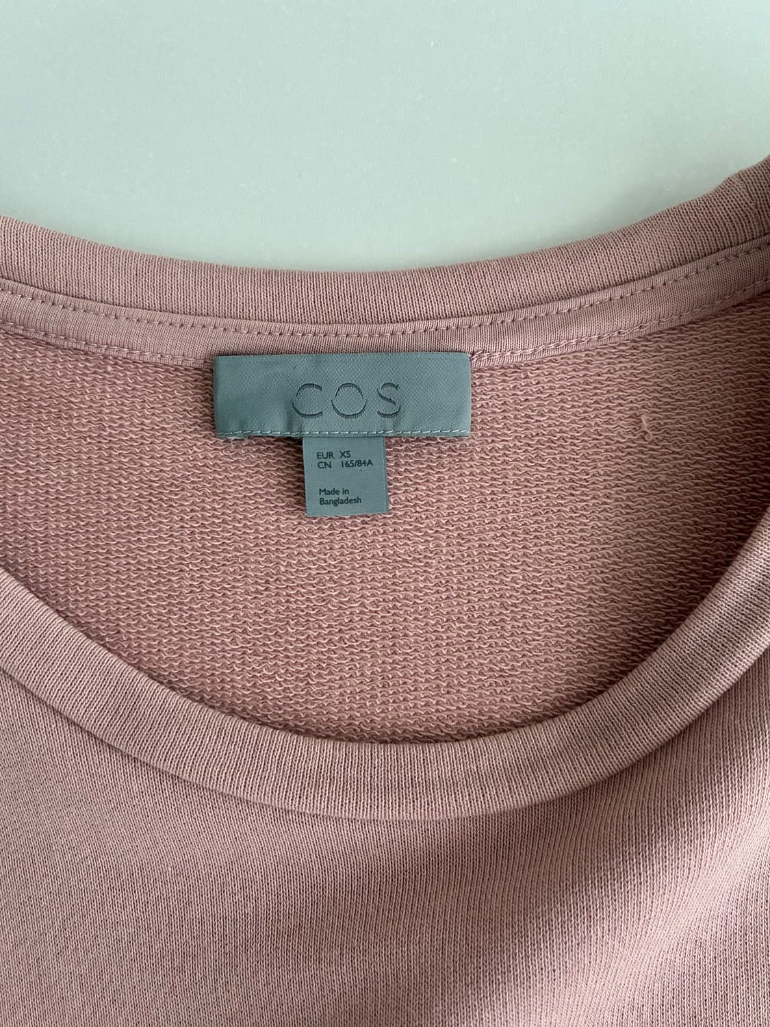 XS) 코스 COS 루즈핏 반팔 티셔츠 인디핑크 상품이미지5