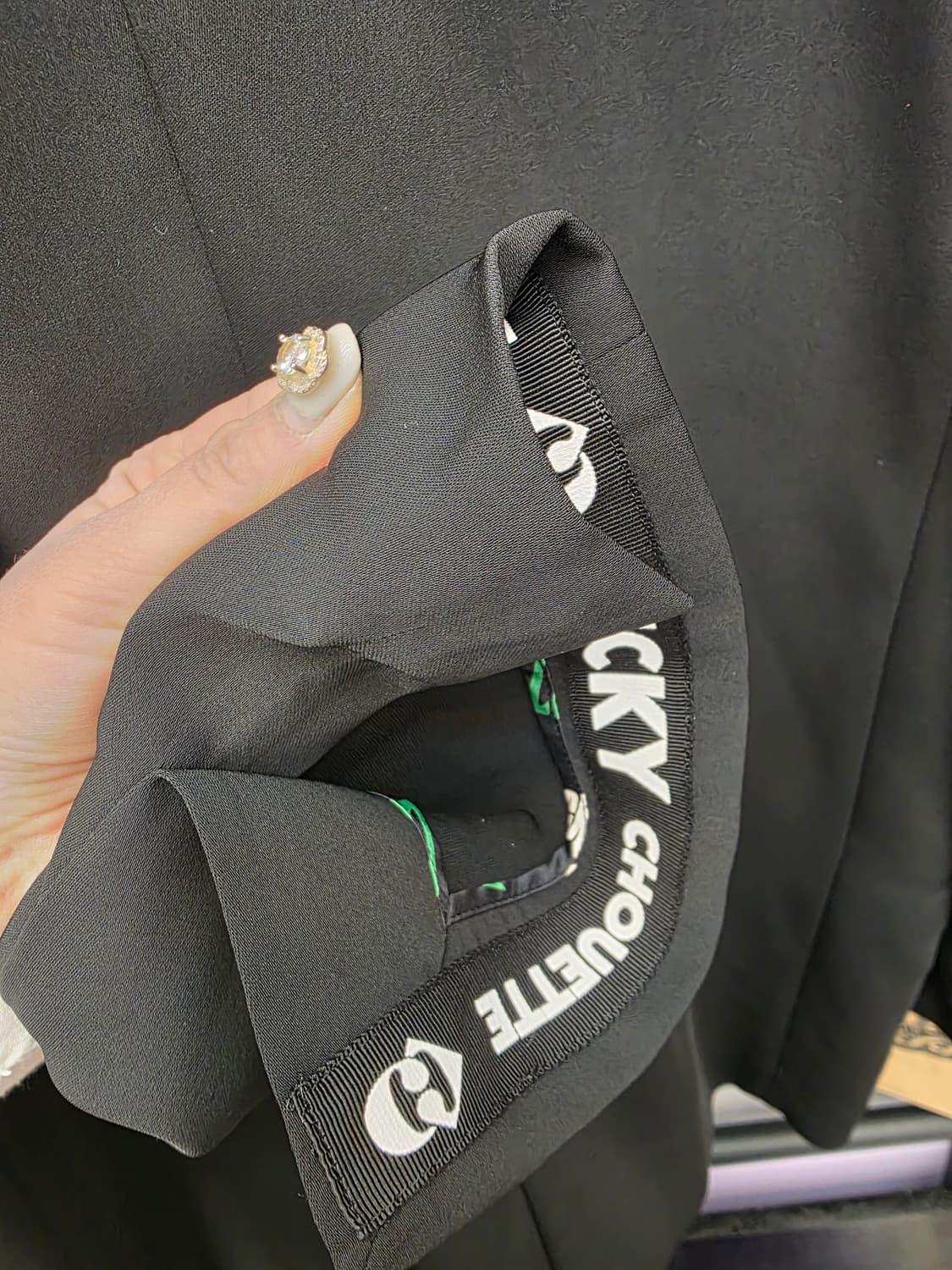 럭키 슈에뜨 싱글자켓 블랙 36 상품이미지5