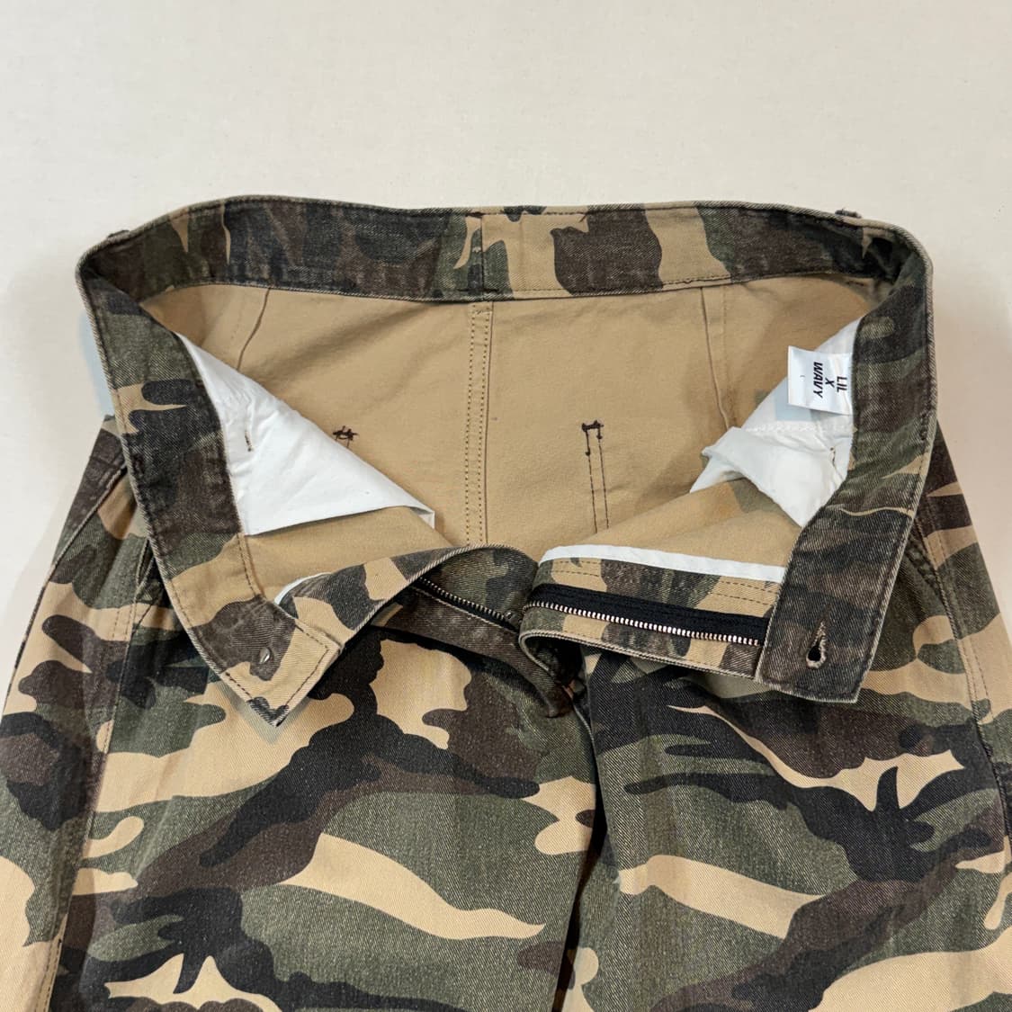 34inch) 밀리터리 카모 패턴 와이드 카고 팬츠 바지 상품이미지3