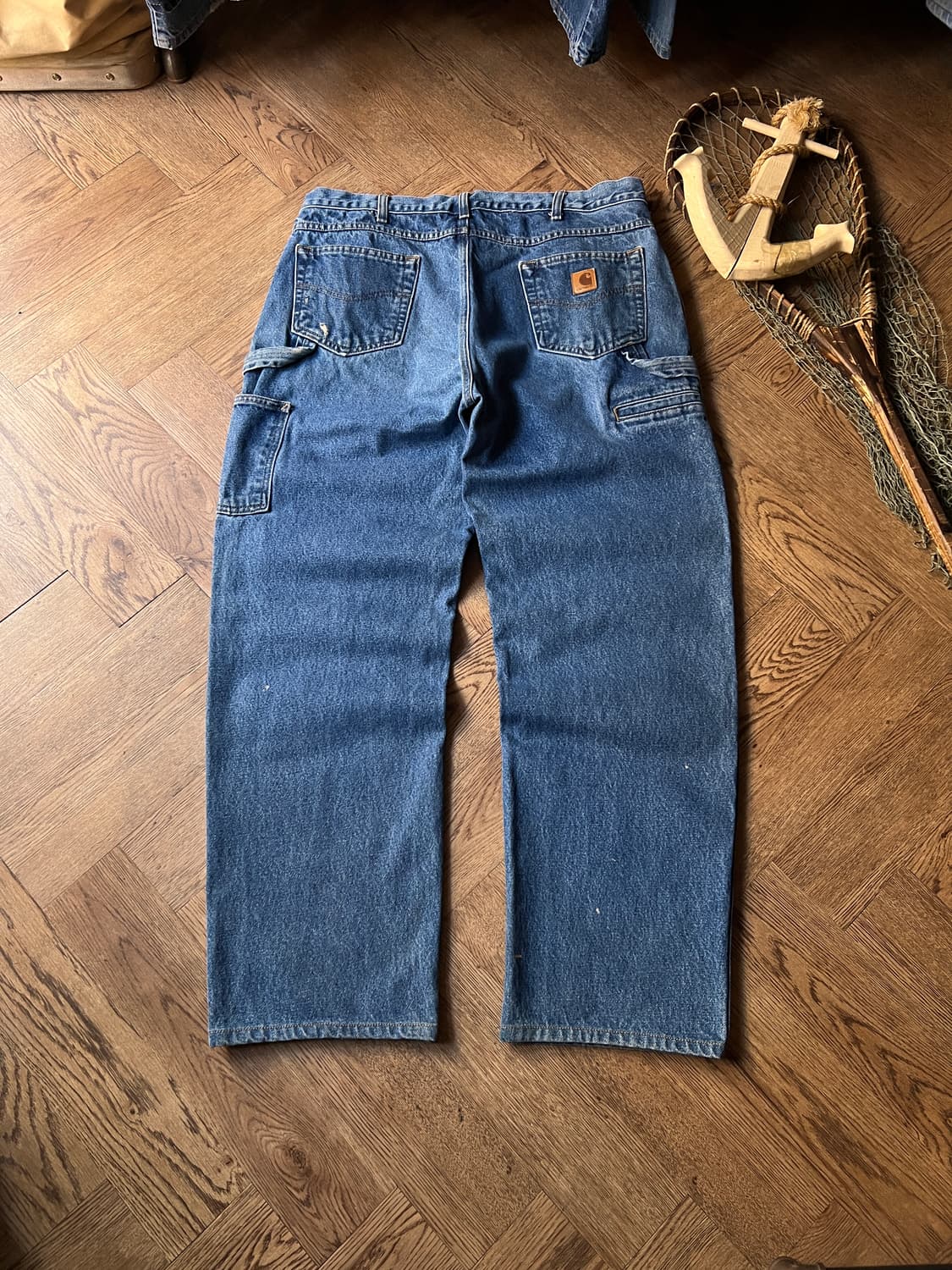 [38]칼하트 USA 빈티지 페인팅 워크 데님 팬츠 상품이미지8