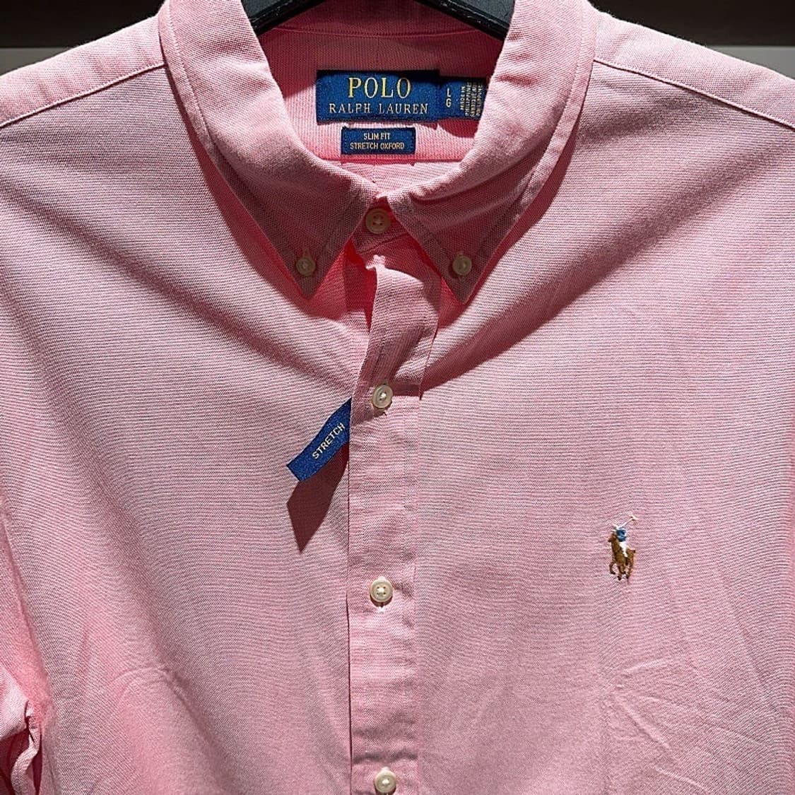 (정품/새상품) 폴로 랄프 로렌 연핑크 슬림핏 스트레치 옥스포드 셔츠 상품이미지2