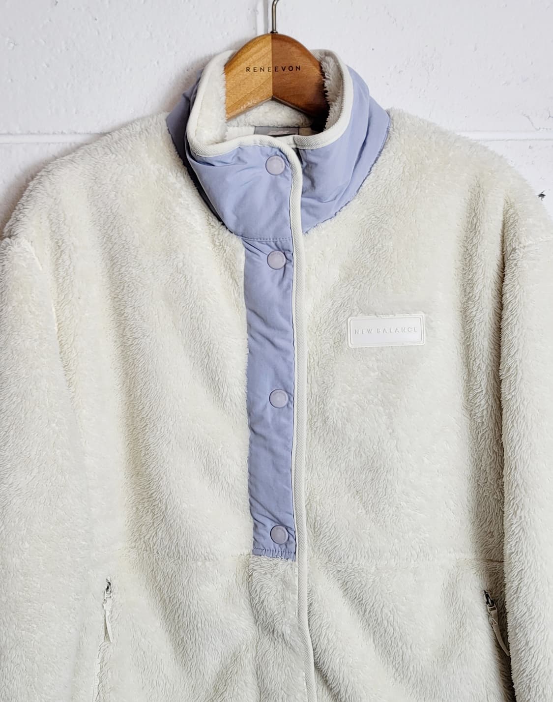 뉴발란스(여성용) 퍼플리스 하이넥 후리스자켓 판매 상품이미지4