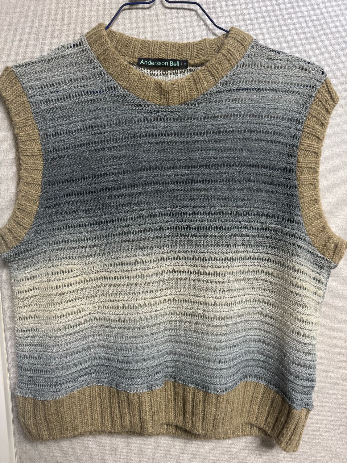 앤더슨벨 유니섹스 컷 앤 소운 니트 베스트 상품이미지2