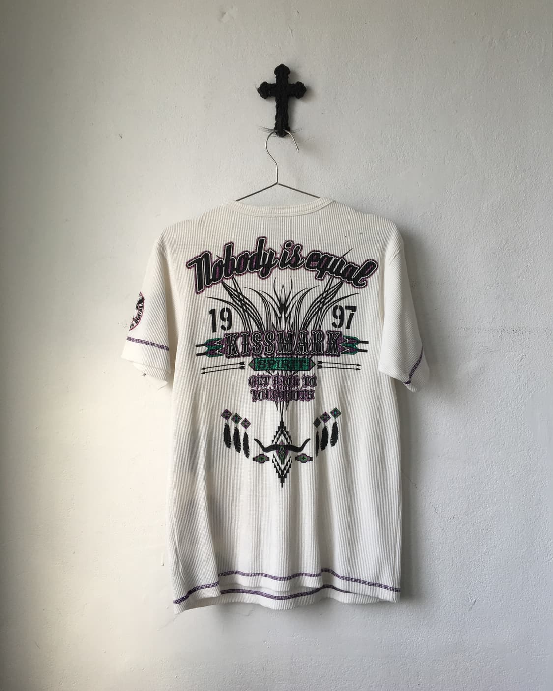 Printing point waffle t shirt 상품이미지2