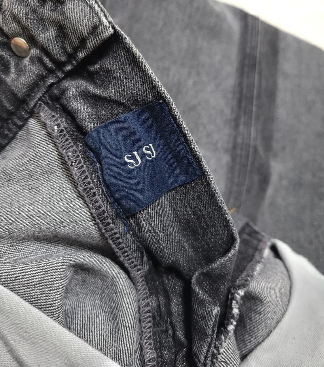 SJSJ 에스제이에스제이 워시드 와이드 데님 팬츠 S 상품이미지6