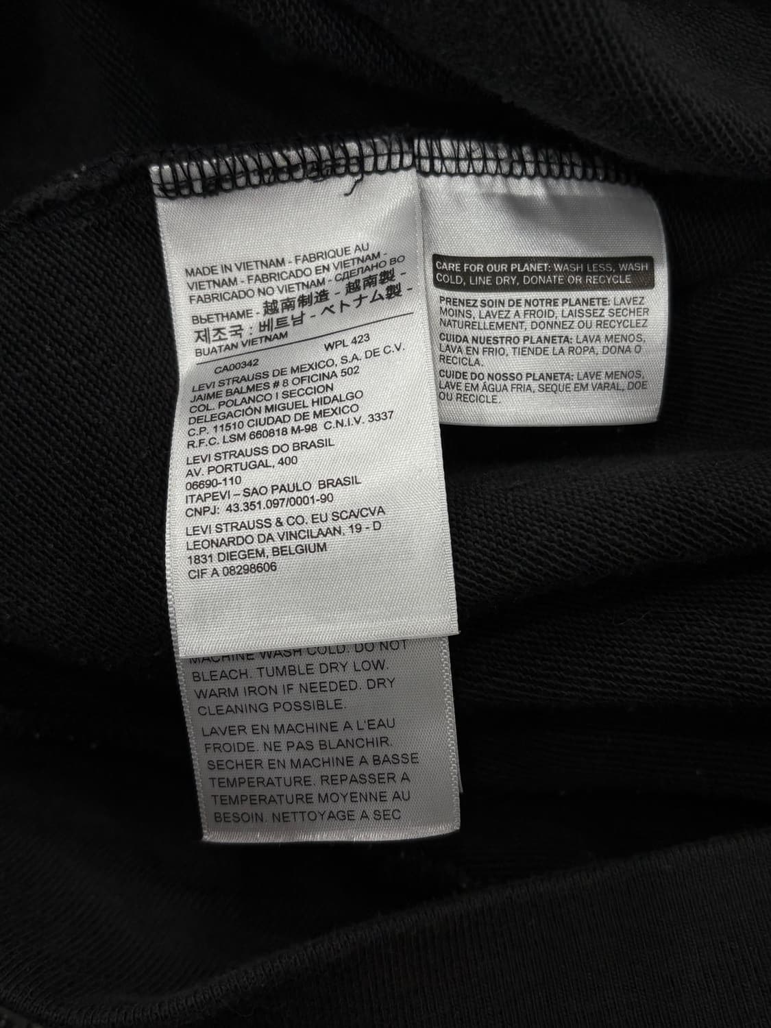 리바이스 후드티 블랙 상품이미지6