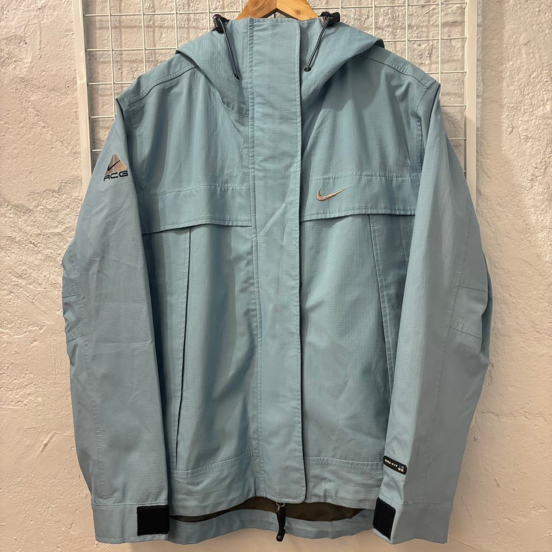 90s 나이키 ACG 올드스쿨 스카이블루 오버핏 바람막이 자켓 S 상품이미지1