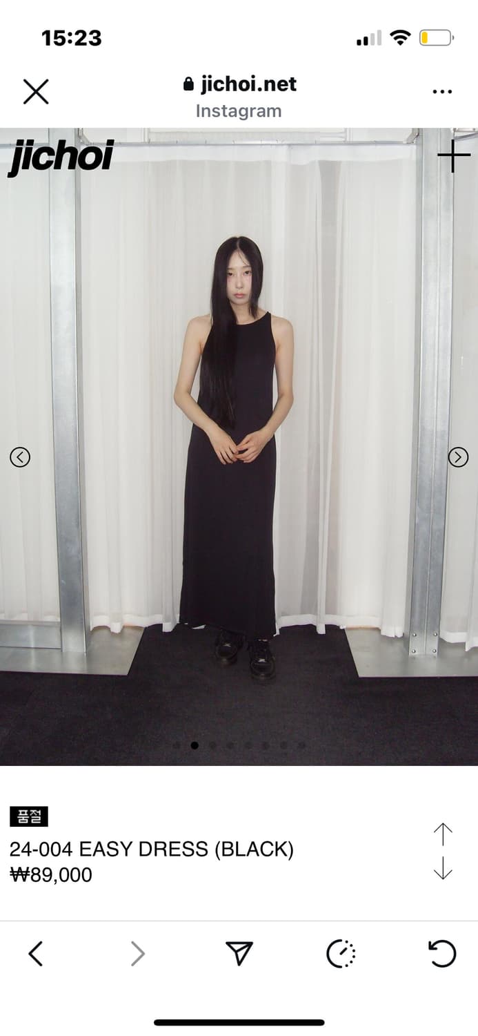 JICHOI 24-004 EASY DRESS (BLACK) 상품이미지2